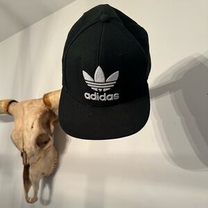 Adidas Black Hat with Silver Emblem